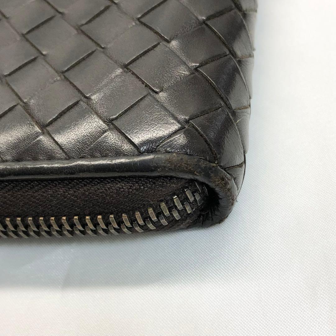 BOTTEGA VENETA ボッテガ　イントレチャート 長財布　ブラウン