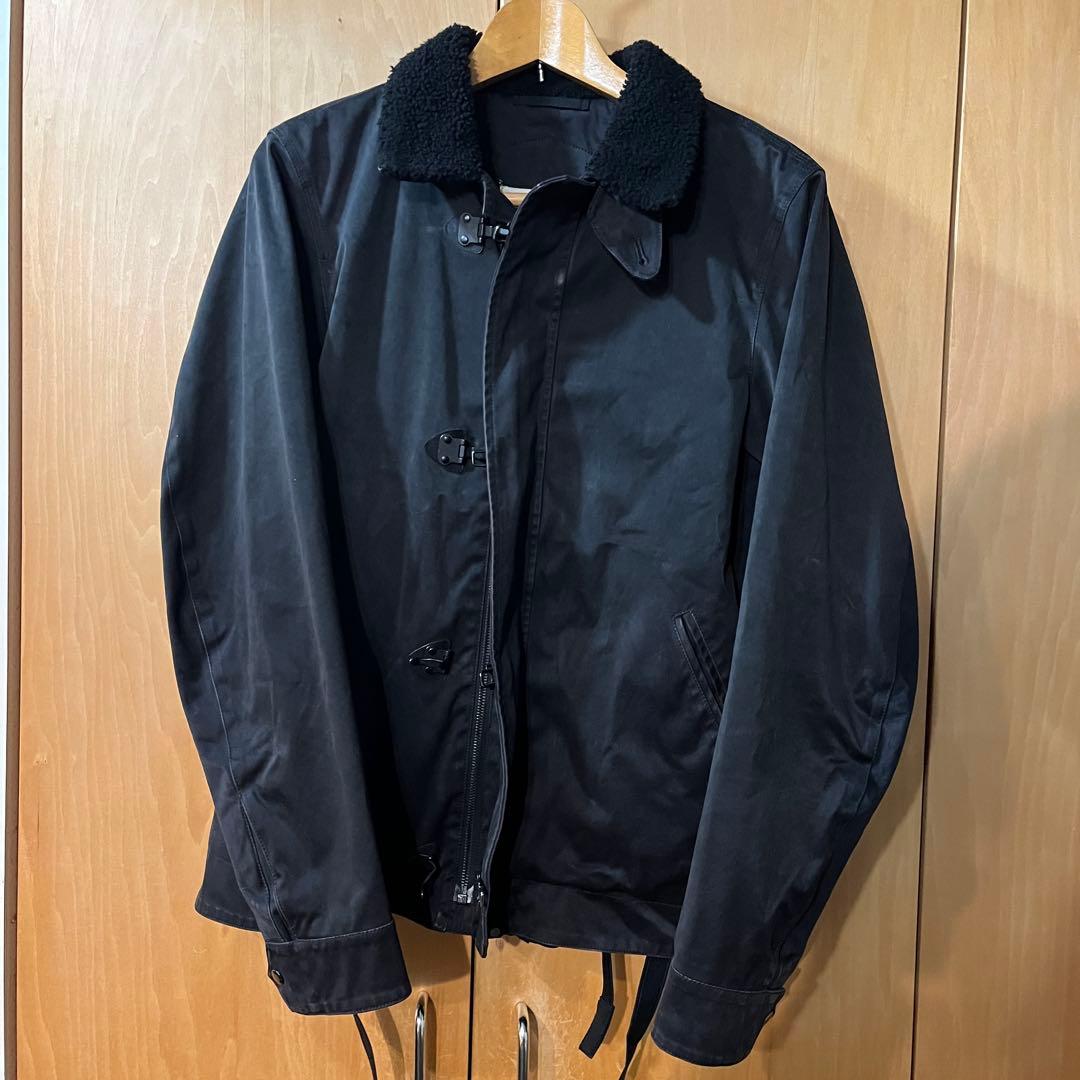 OAMC デッキジャケット　ミリタリー　ファー　ボア　ブラック　ストリート