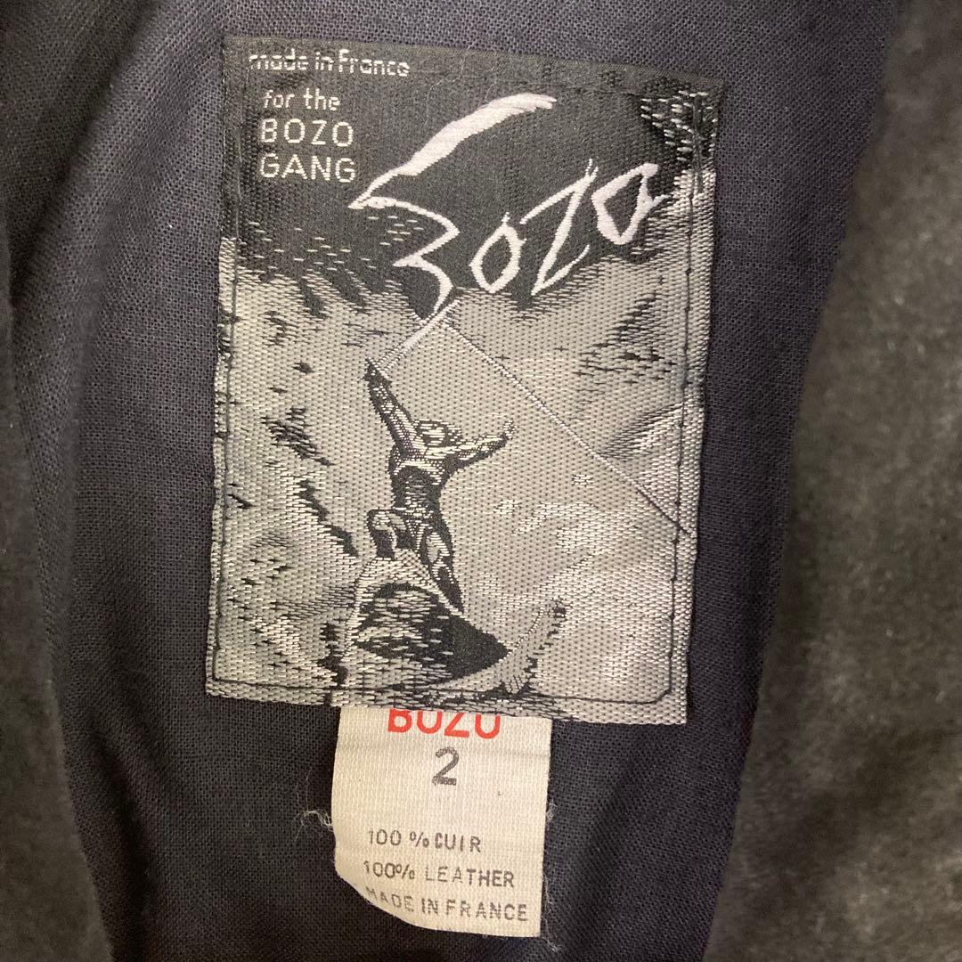 フランス製 ヴィンテージ BOZO GANG レザージャケット サイズ2