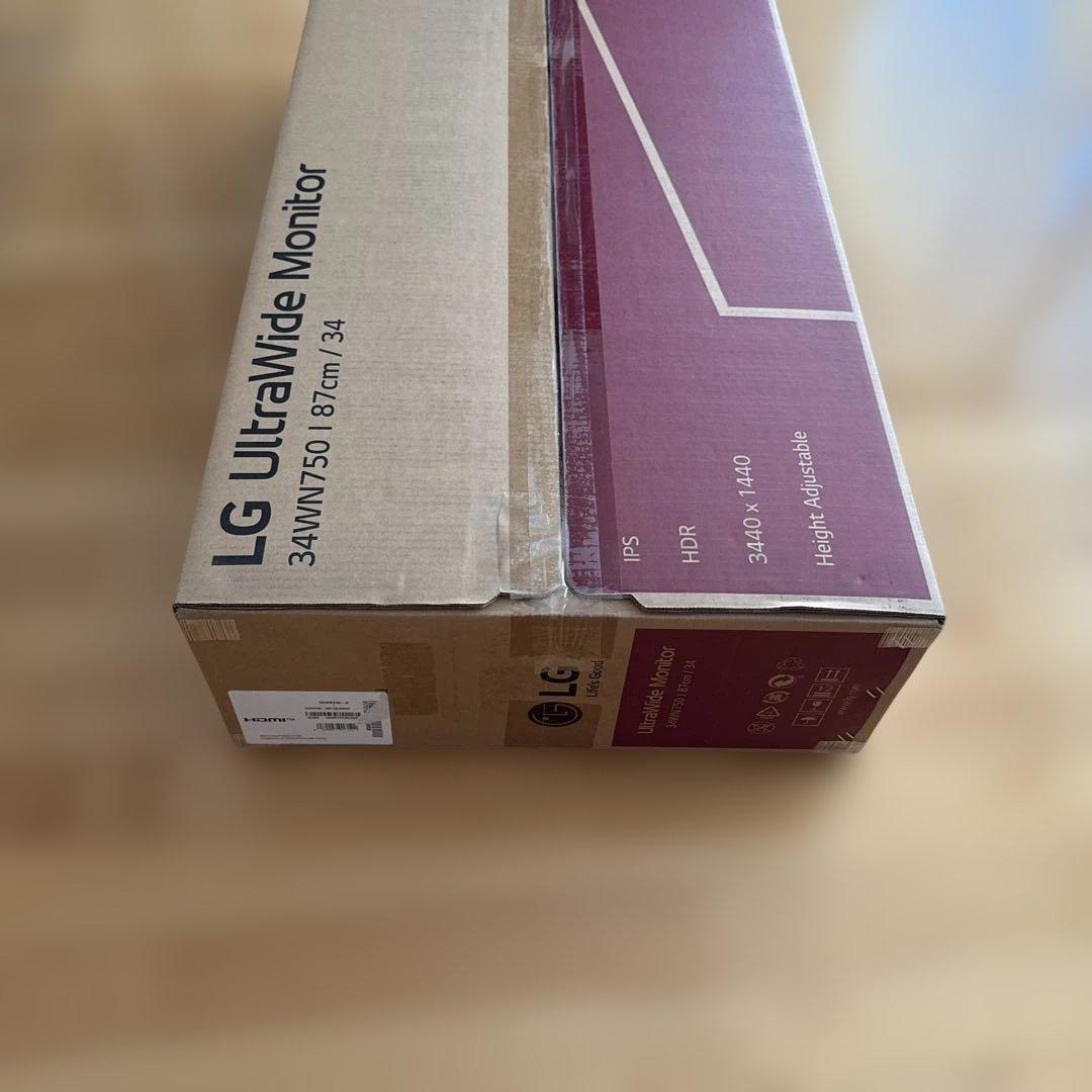 LG ウルトラワイドモニター　34インチ　34WN750-B