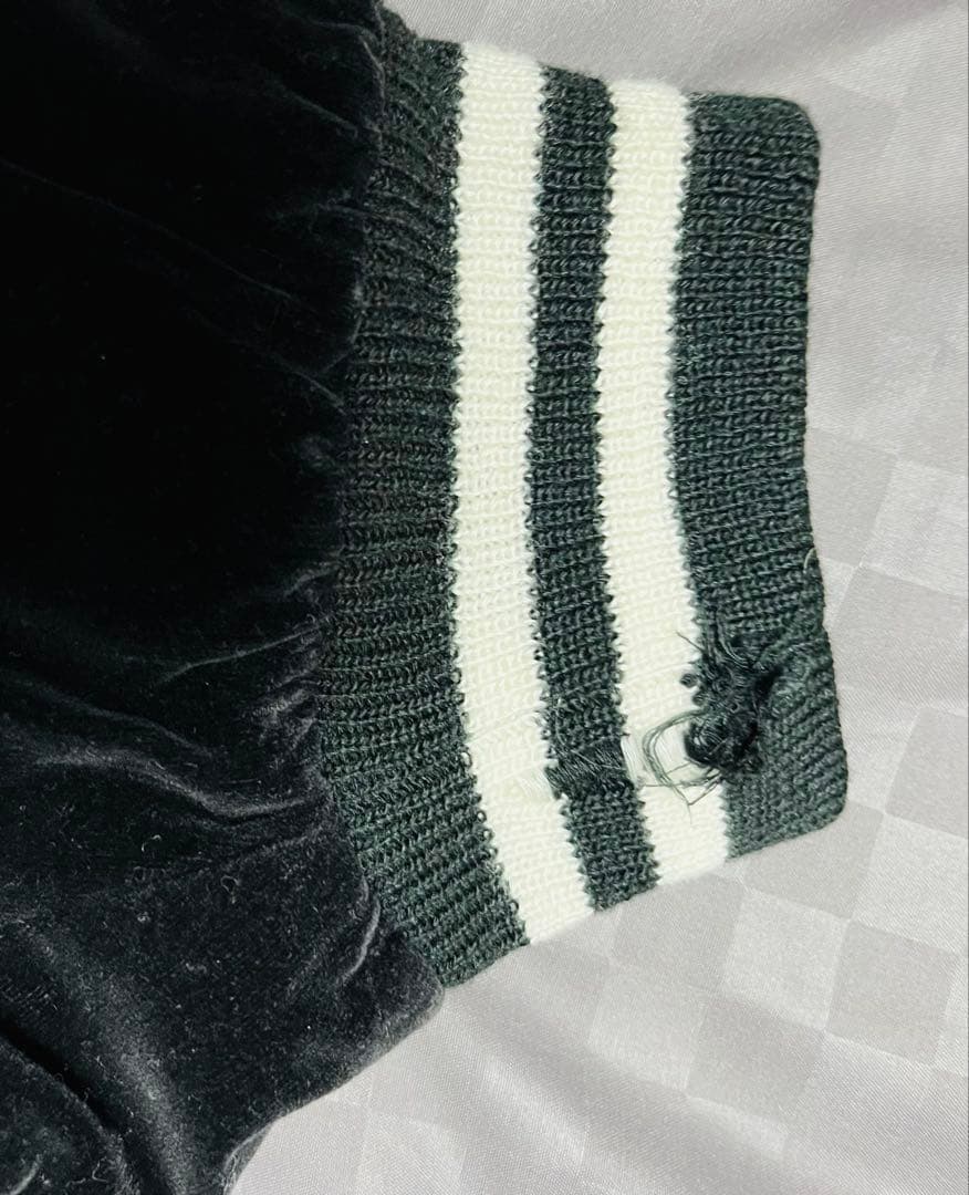 最終価格　風神雷神 龍神 黒 別珍 ベロア スカジャン 和柄 希少 レア