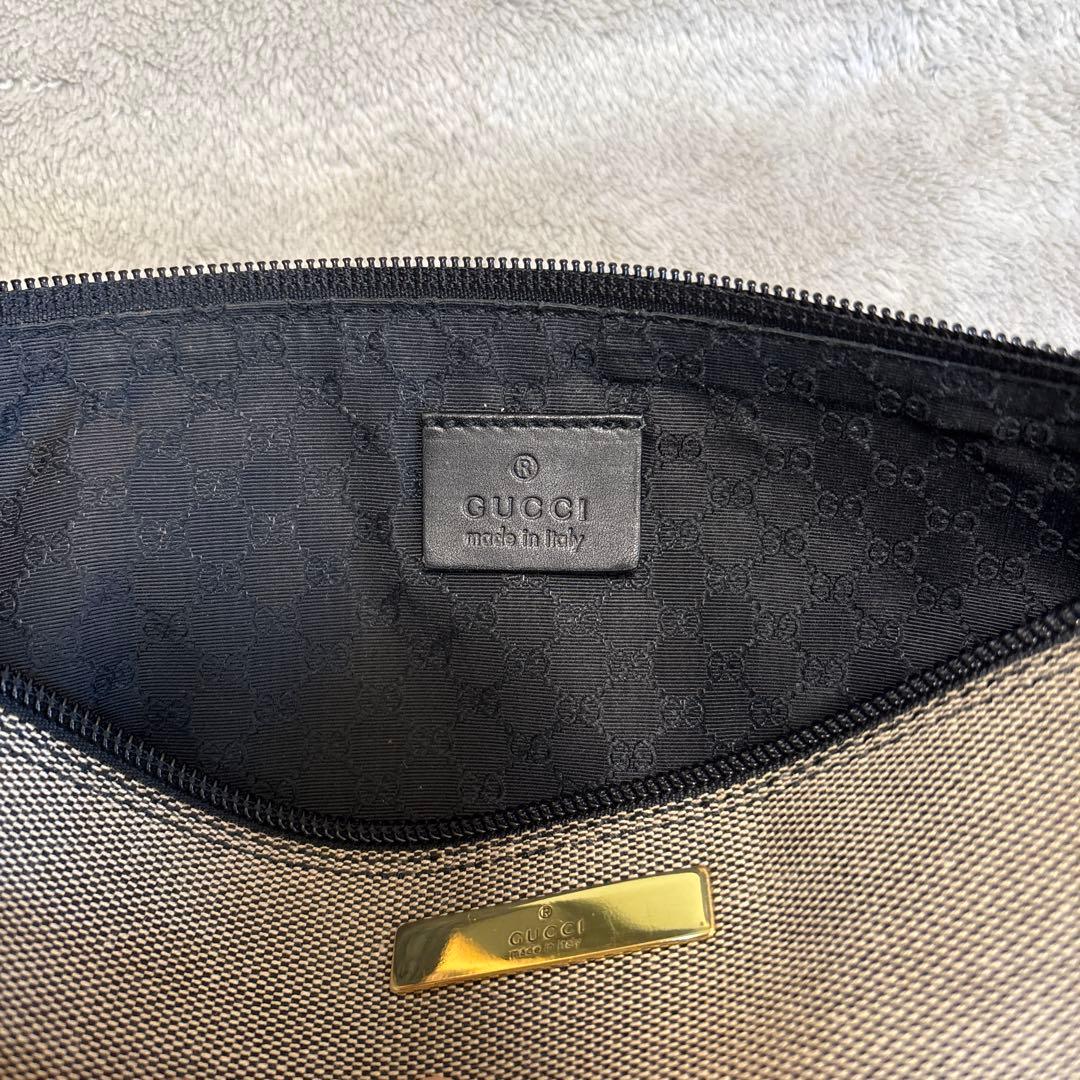 【GUCCI】グッチ　キャンバス　アクセサリーポーチ