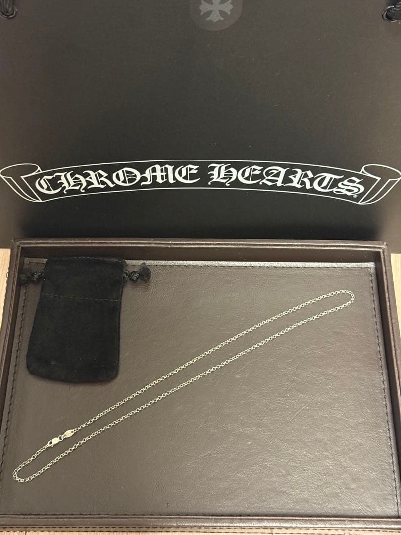 正規品Chrome Hearts クロムハーツロールチェーン20インチ