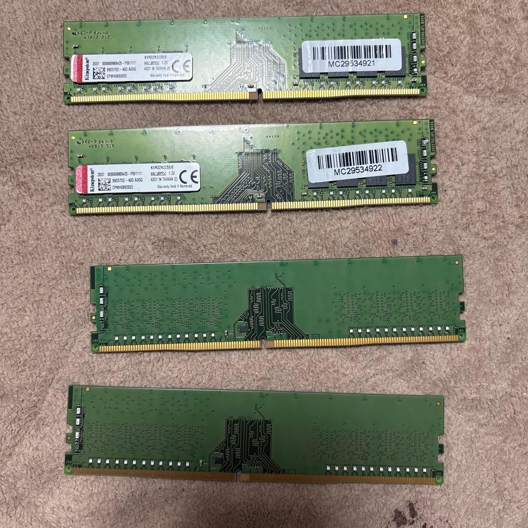 donguri1005 　8GB DDR4 メモリ 4枚とグラボ
