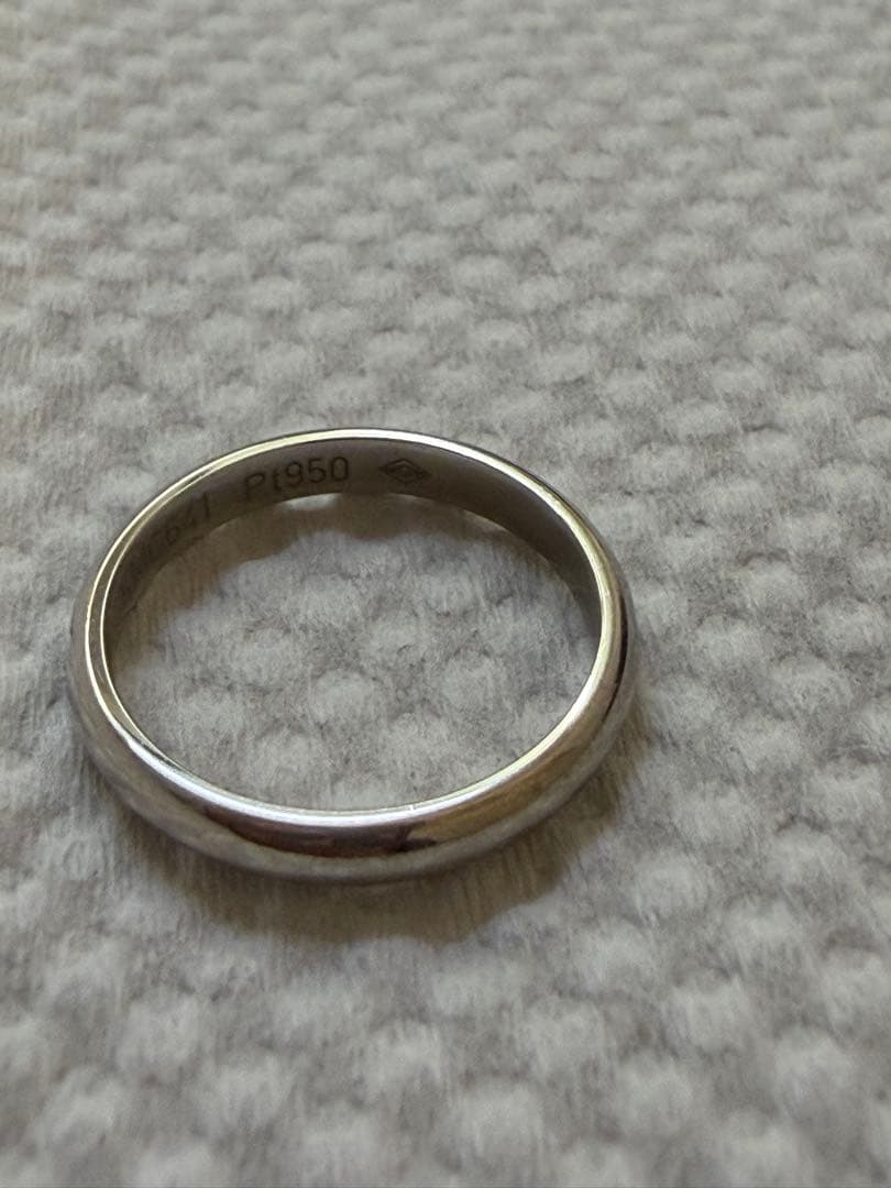 正規店購入 Cartier カルティエ プラチナダイヤリング 8号