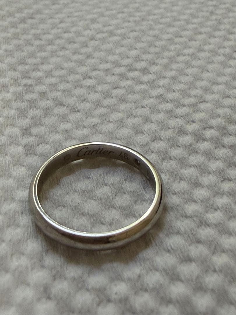正規店購入 Cartier カルティエ プラチナダイヤリング 8号