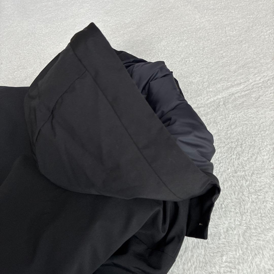 美品 ダントン Bshop 撥水 フード付き ダウンジャケット 黒 レディース