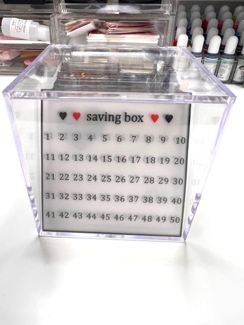 ※アウトレット【ハート】1〜100 【貯金BOX】