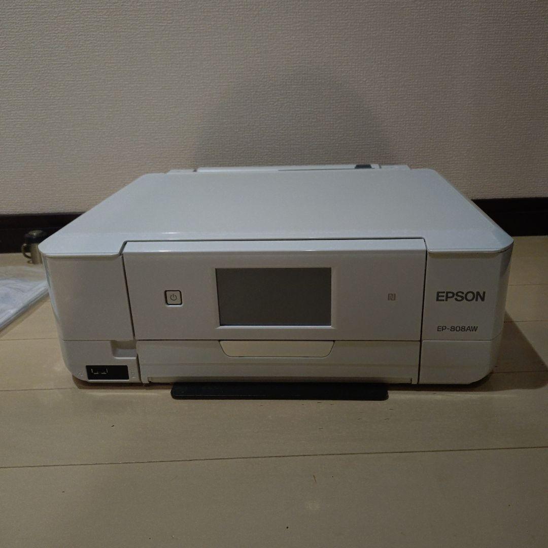 ジャンク　EPSON EP-808AW ホワイト インクジェットプリンター