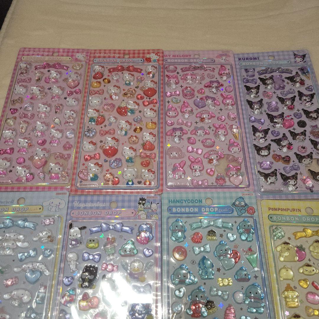 サンリオ　ボンボンドロップシール 第２弾 8枚セット　正規品