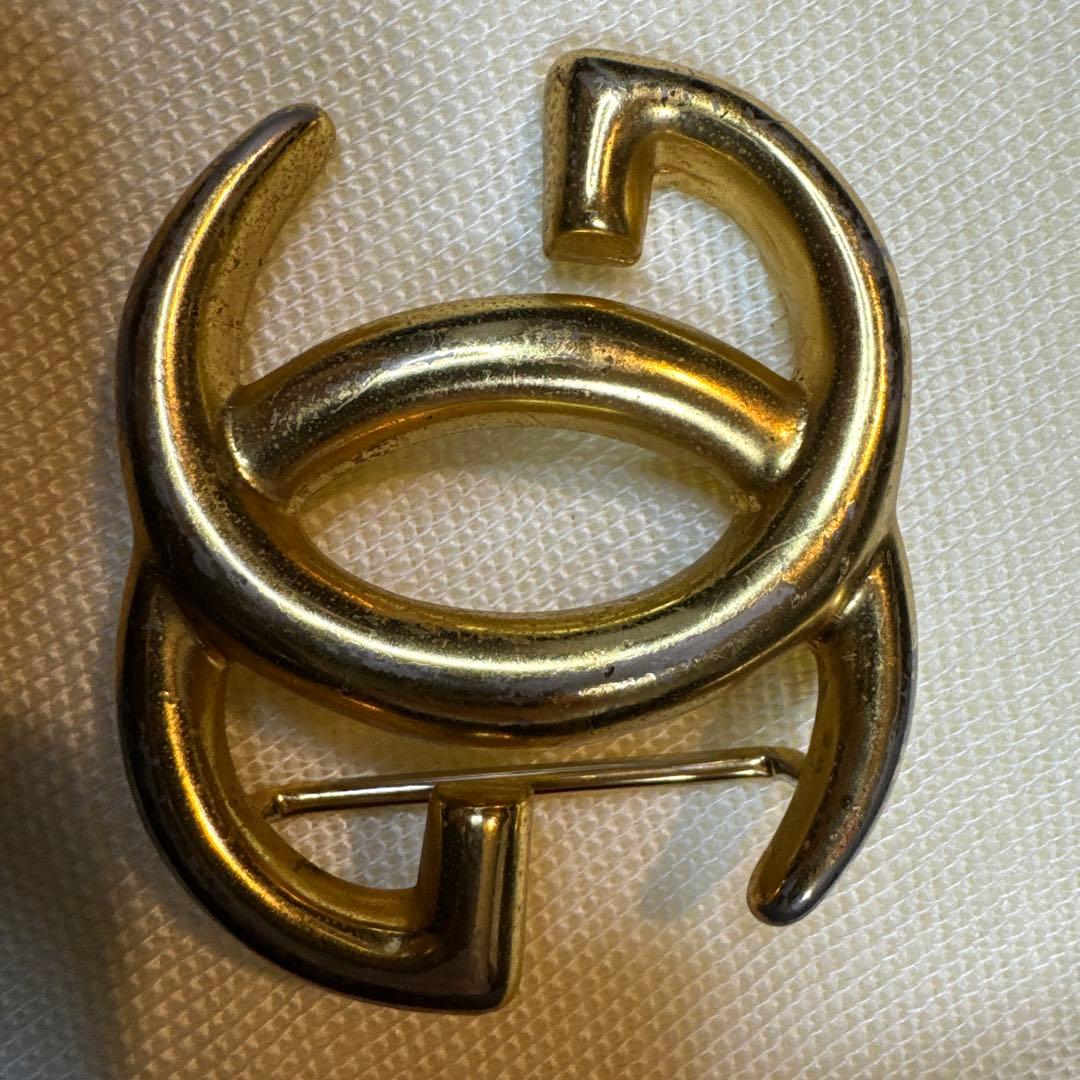 【中古品】GUCCI グッチ GG インターロッキングG ゴールドバックル