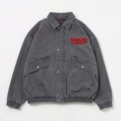 М　STRANGER THINGS コラボデニムブルゾン　チャコール