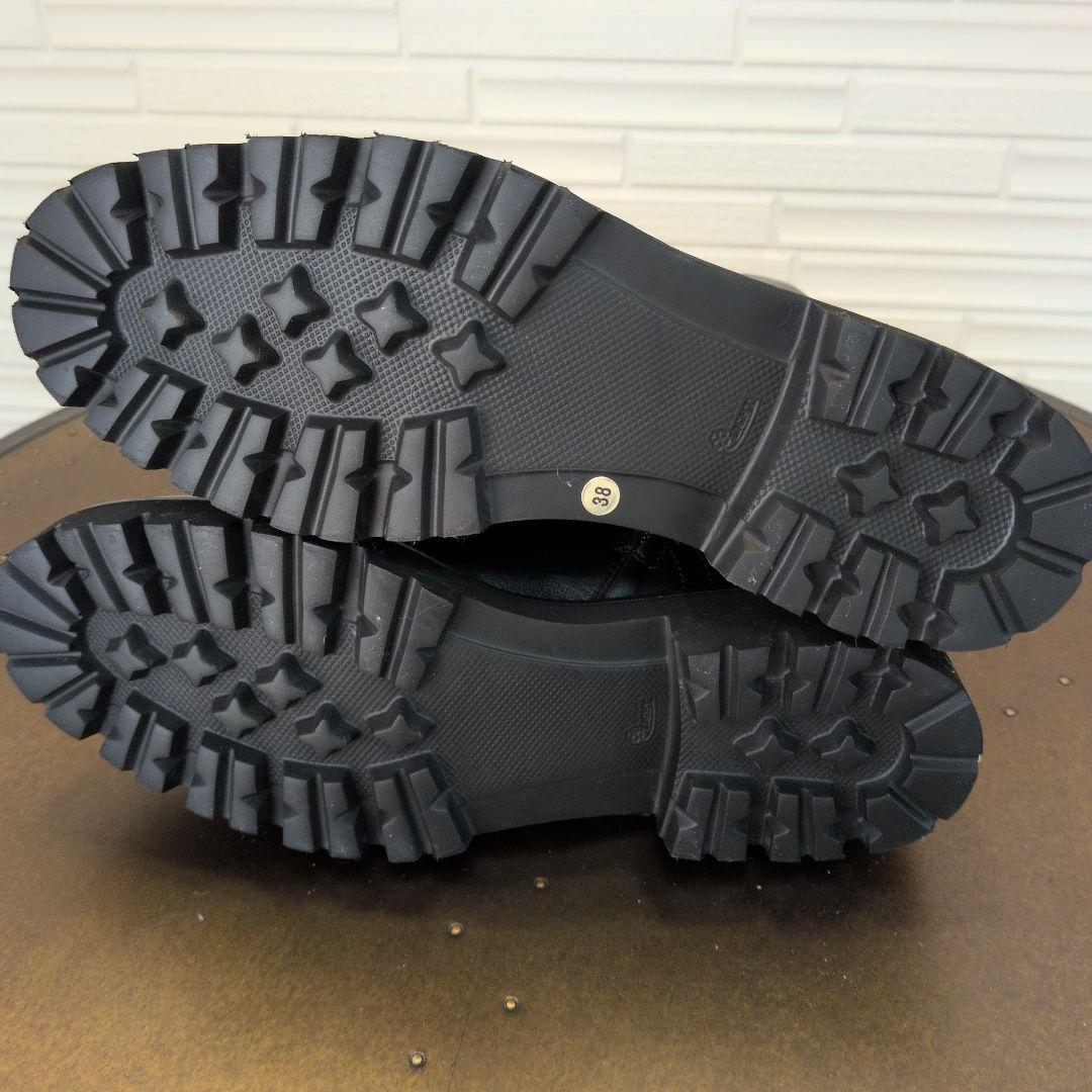 人気完売✨FABIO RUSCONI レースアップブーツ サイドジップ 38号