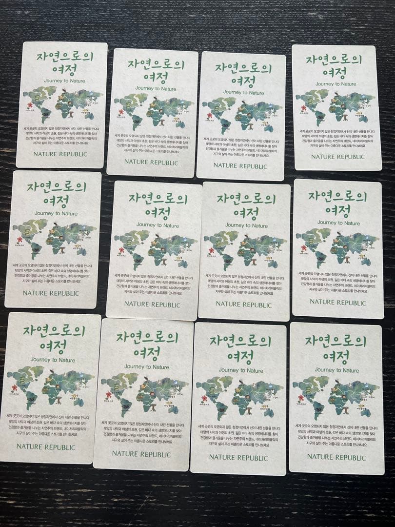 【新品未使用】nature republic EXO トレカ12枚セット