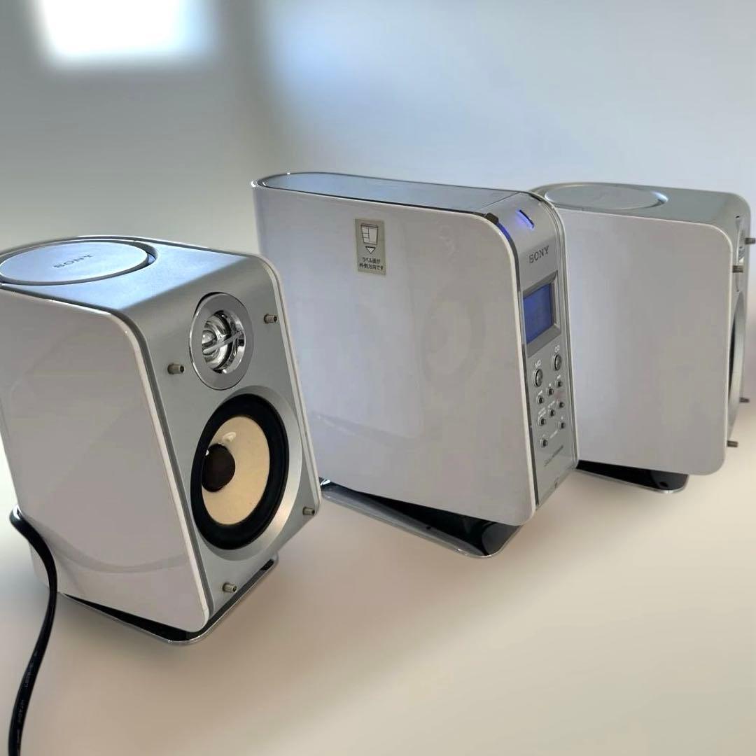 【極美品DE完動品】SONY MD CDミニコンポ LAM-Z05 ホワイト！