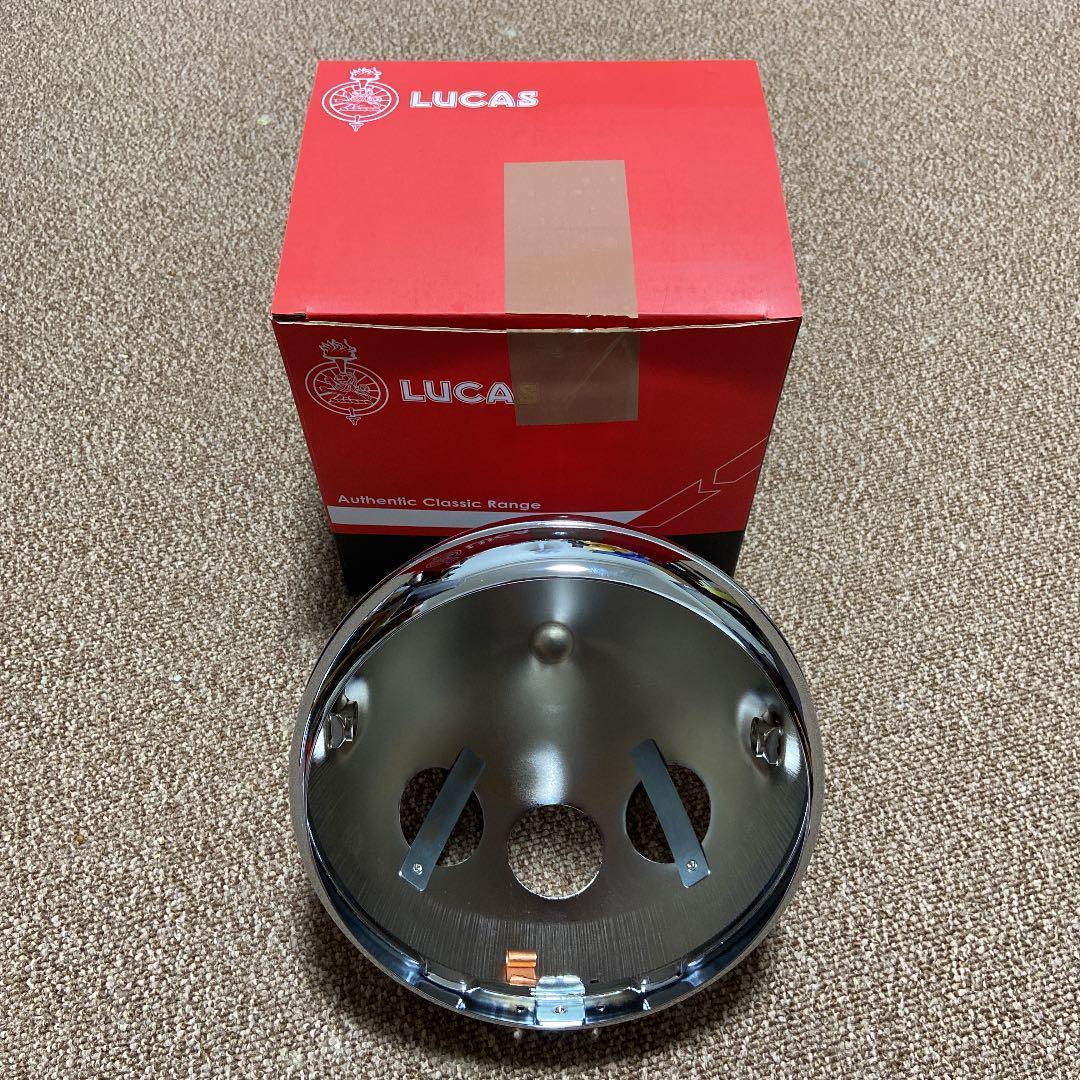 英国製 Lucas ルーカス ライト シェル 三穴 グロメット 固定金具 セット