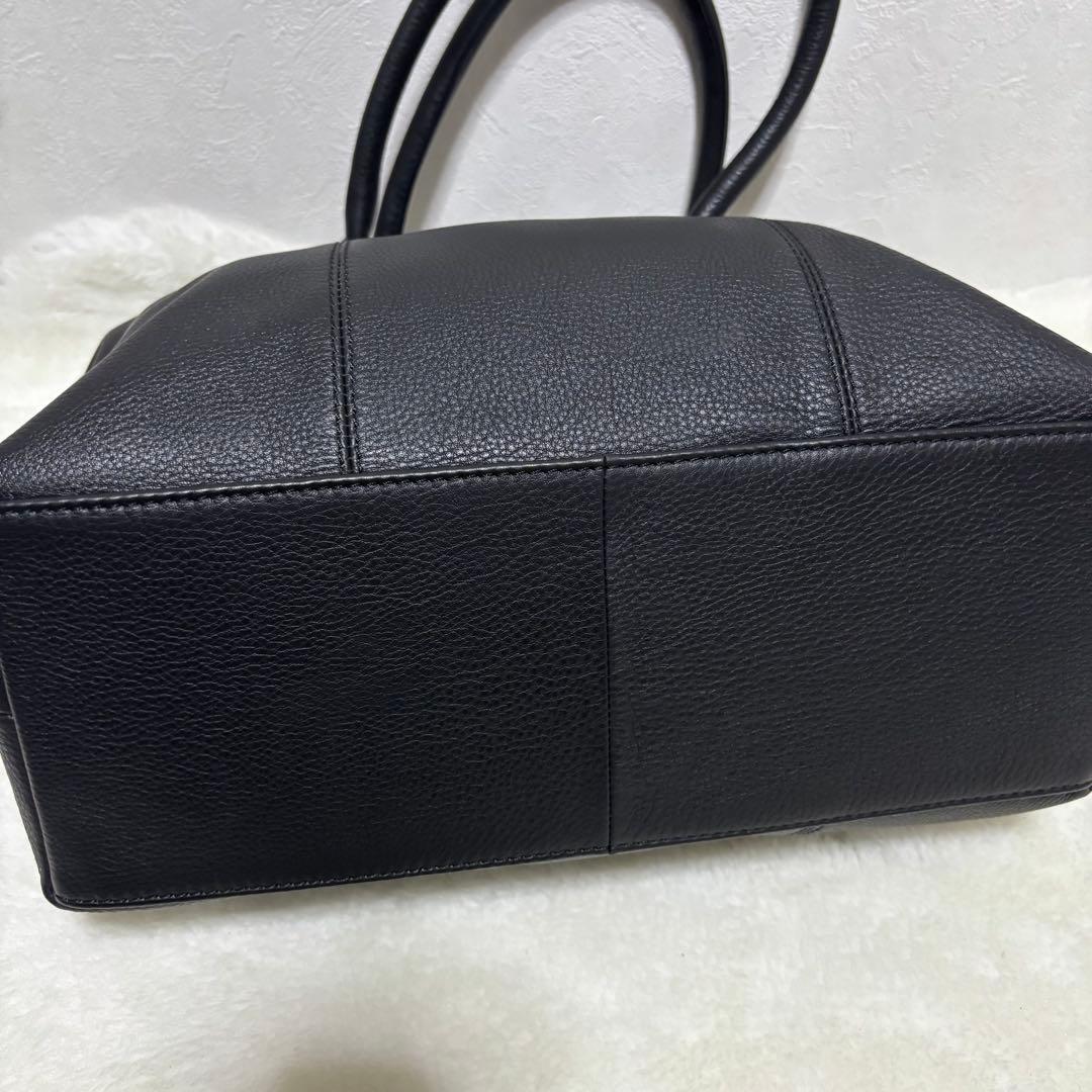 【美品】アルフレッドバニスター トートバッグ 黒 A4 ビジネスバッグ レザー