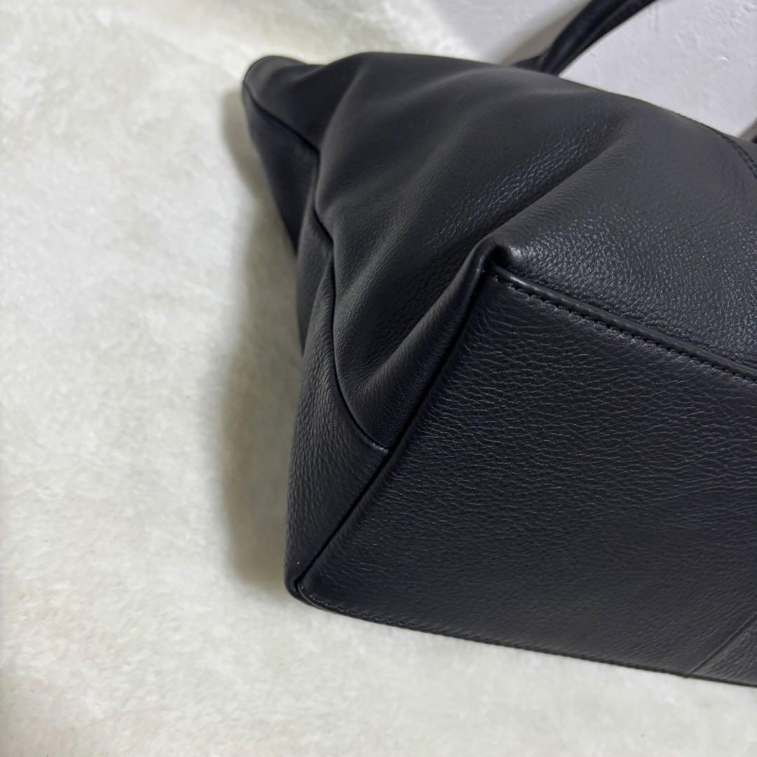 【美品】アルフレッドバニスター トートバッグ 黒 A4 ビジネスバッグ レザー