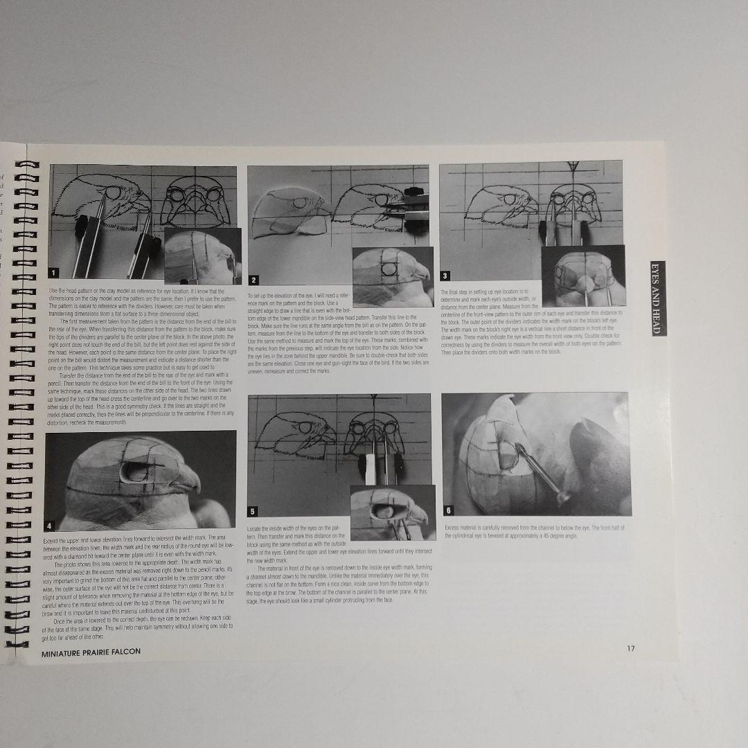 バードカービング教本２冊 パトリック ゴディンのカモとロニーダイのハヤブサ