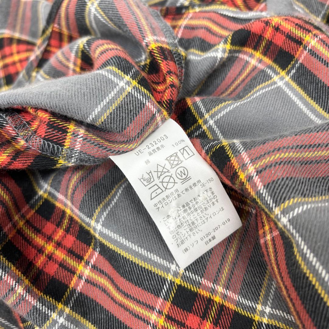 ユニフォームエクスペリメント FLANNEL BAGGY SHIRT 2