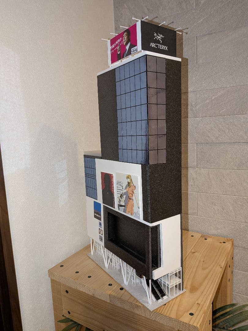 Nゲージ　自作ストラクチャー　駅前複合商業ビル