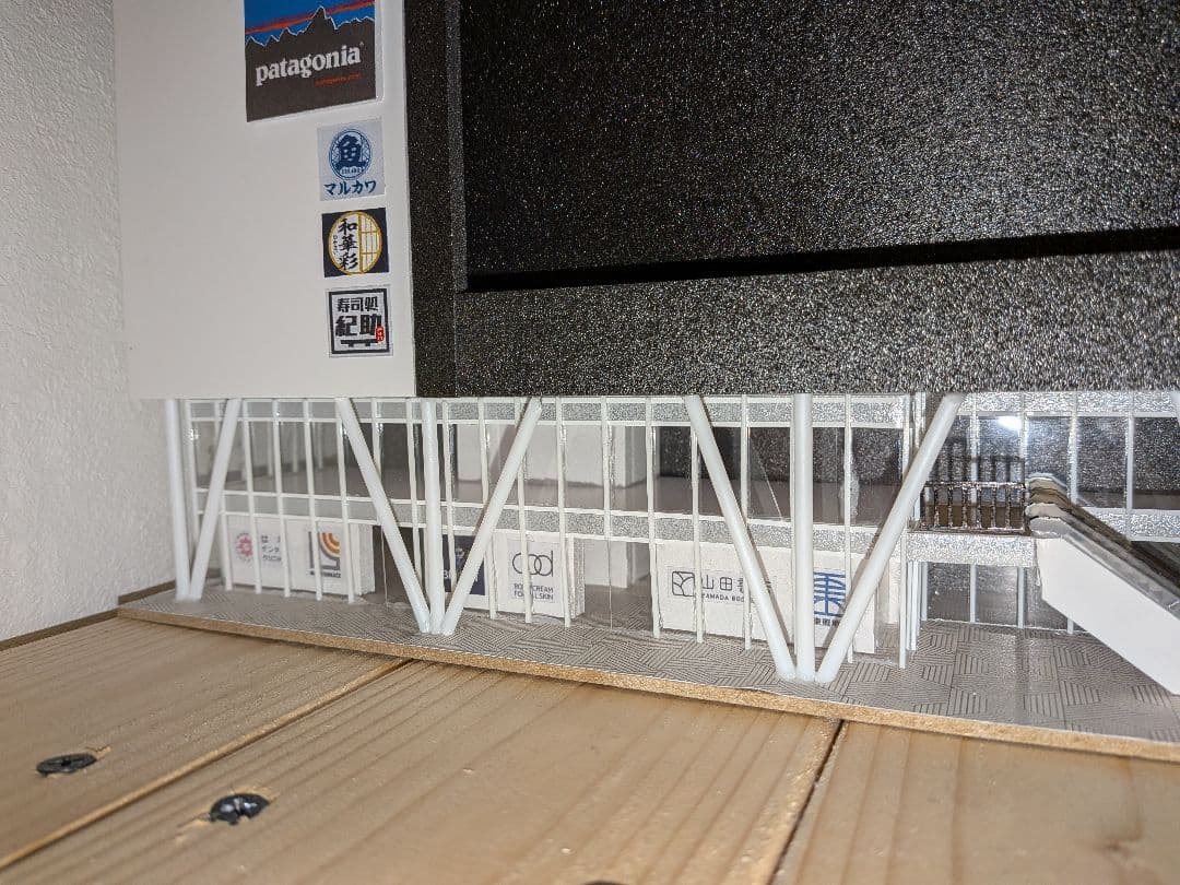 Nゲージ　自作ストラクチャー　駅前複合商業ビル
