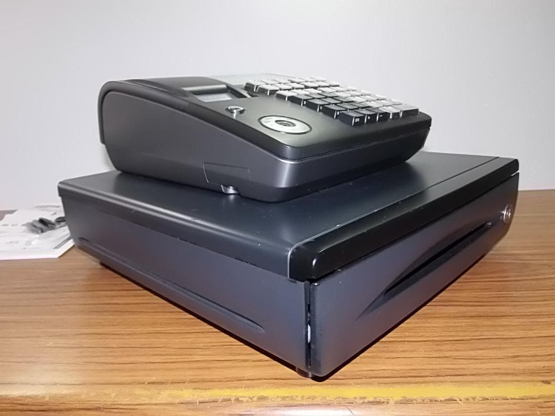 人気の黒1227店名設定無料カシオ１０部門TE-300 インボイスレジスター