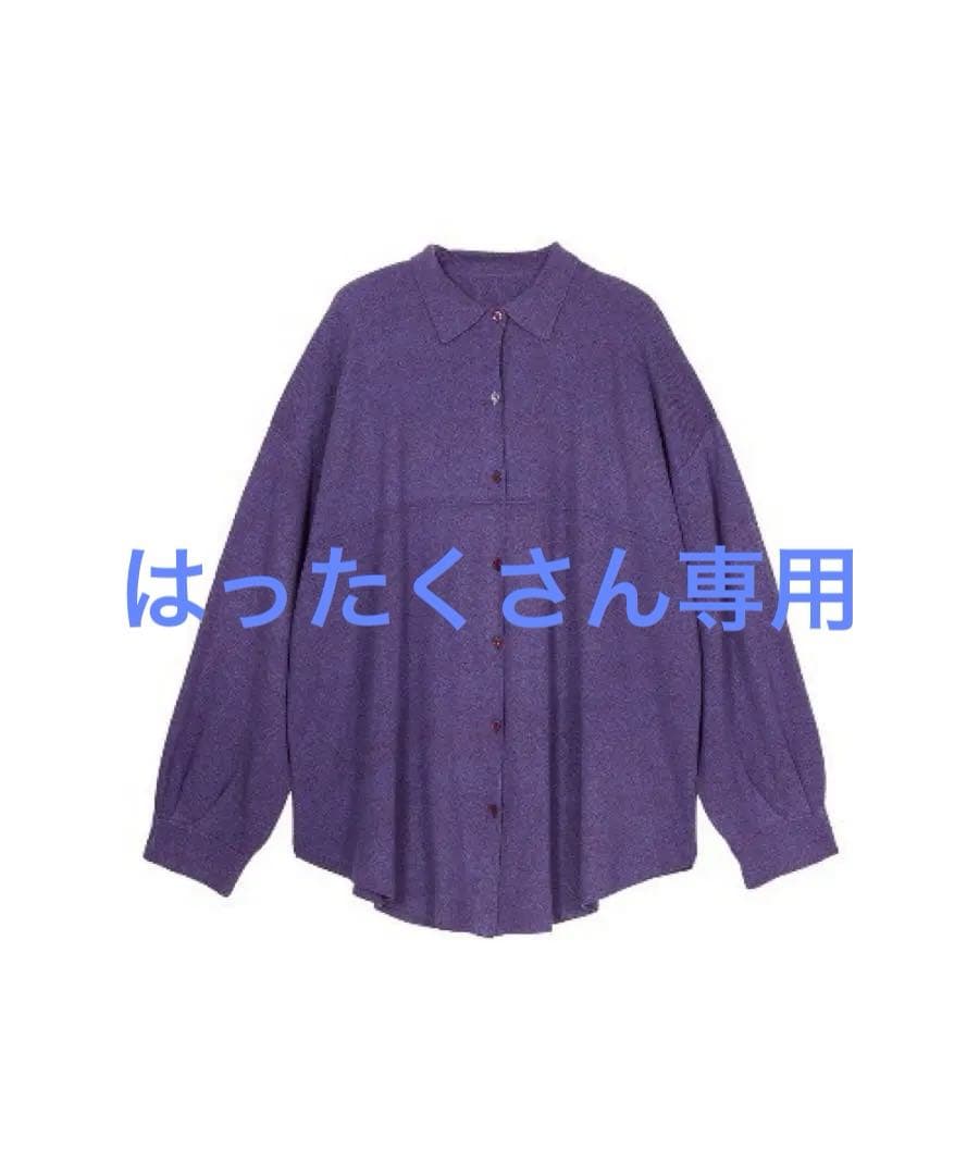 KNIT OVER SHIRT （ELCHELE）