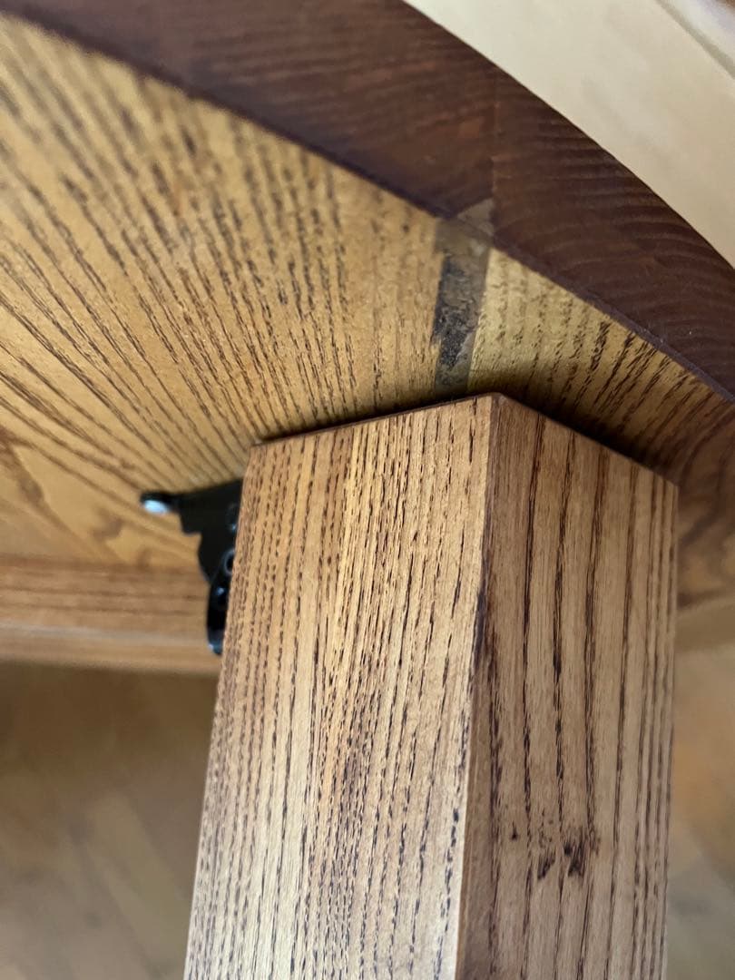 【折り畳み可能】リビングテーブル 円形ちゃぶ台　【ひでじ工房】