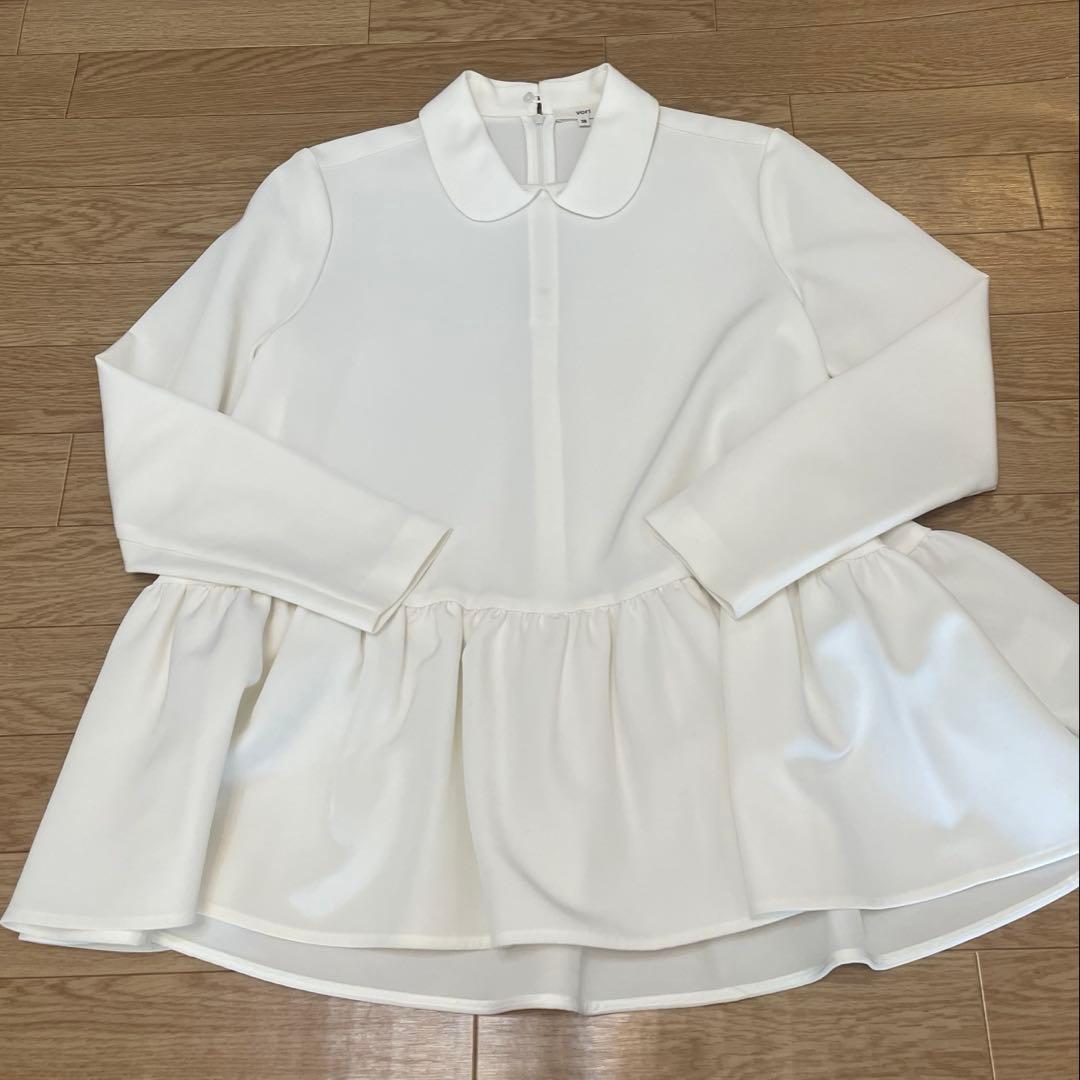 yoriラウンドカラードレスブラウス　38