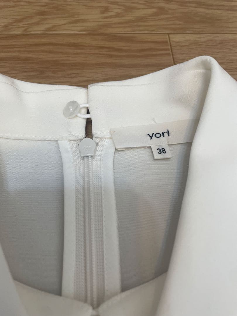 yoriラウンドカラードレスブラウス　38