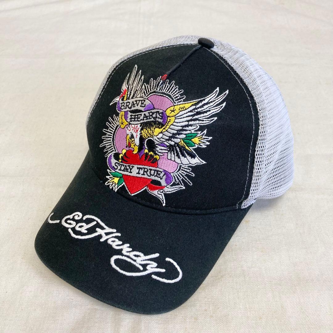 限定　Ed Hardy　キャップ　エドハーディー　ツイルメッシュ　帽子