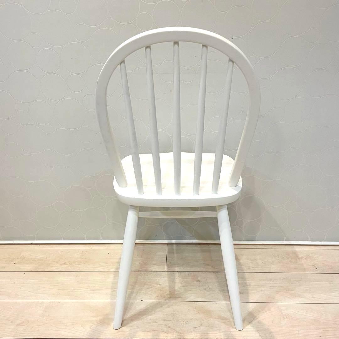 【MOMO NATURAL】 ウィンザーチェア 北欧 ダイニングチェア 椅子　白