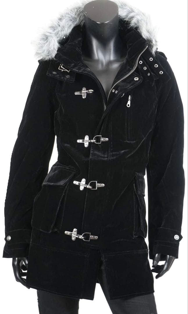 お兄系 y2kファイヤーマン コート ジャケット ベルベット