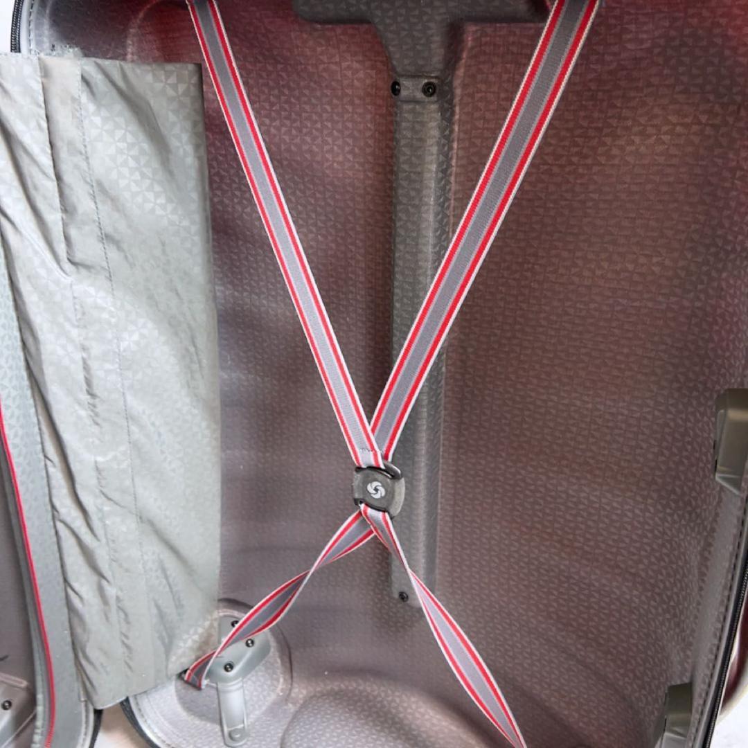 サムソナイト スーツケース　シェル　ファイヤーライト　4輪　赤　94L レッド