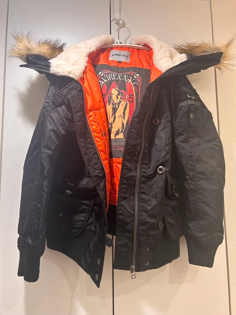 【美品】AVIREX ギャザー N-2B　フライトジャケット S