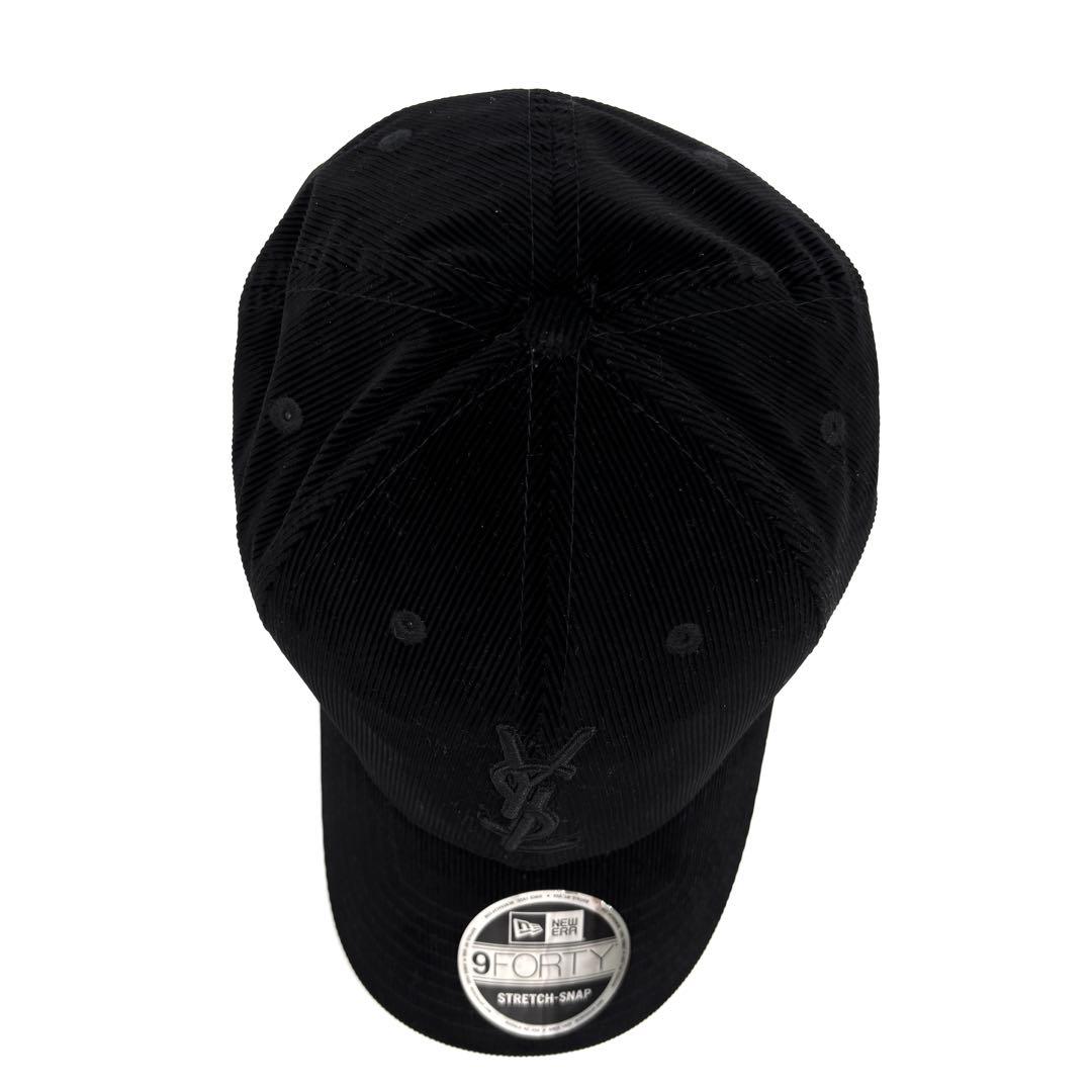 極美品 イヴサンローラン コーデュロイ キャップ ニューエラ ロゴ ユニセックス