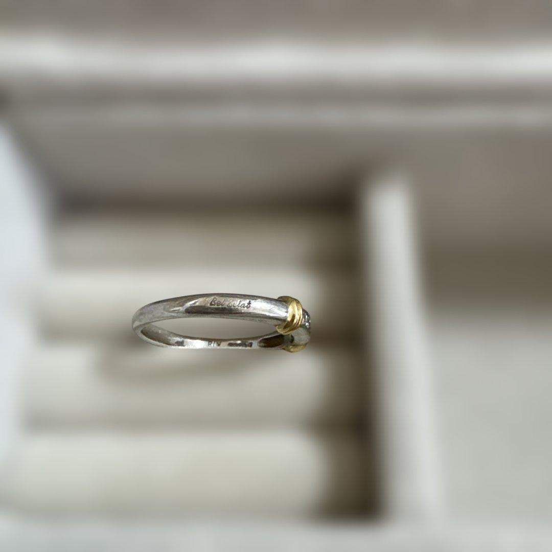 プラチナ×ゴールド×ダイヤ リング 13号