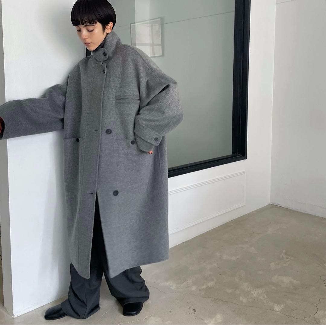 nokcha ハンドメイド グレー チェスターコート　ロング　お値下げ