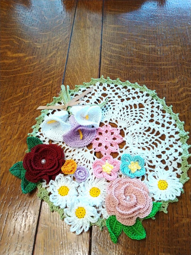 ・*☆レース編み　ドイリー　handmadeNo.366*・☆