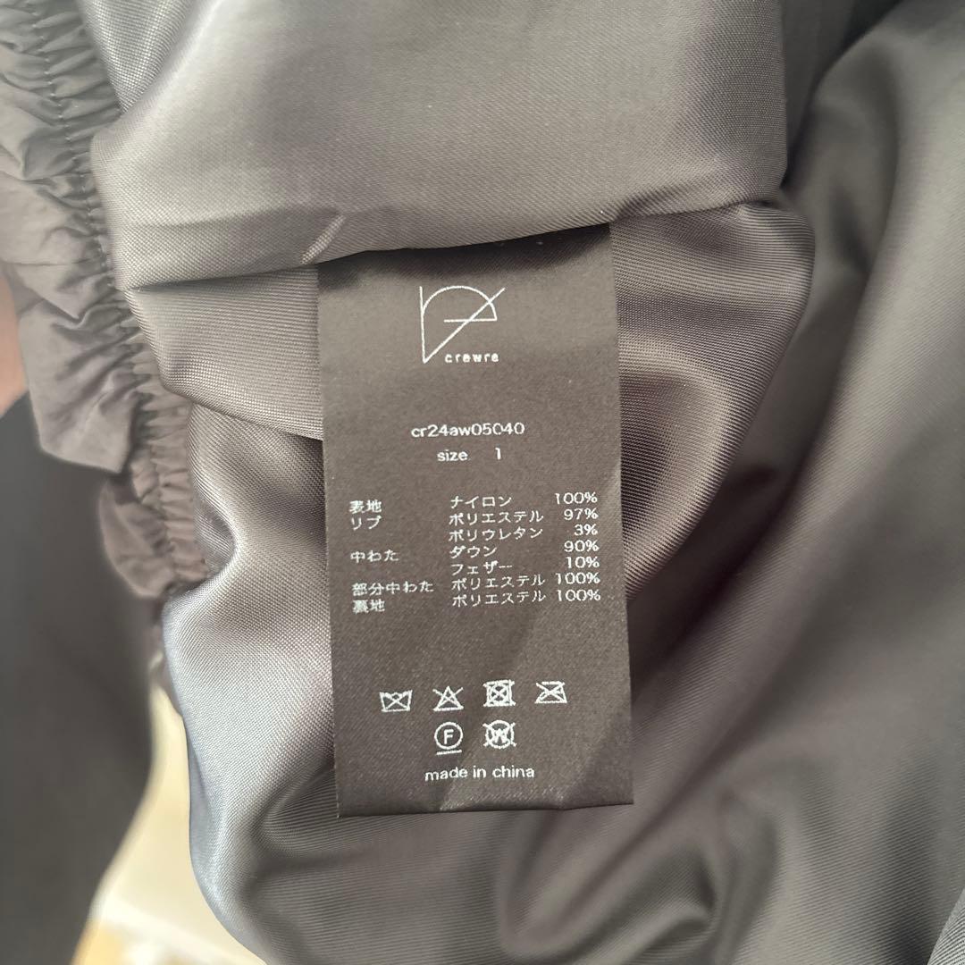 crewre ダブルブレストダウンジャケットcharcoalgray 1