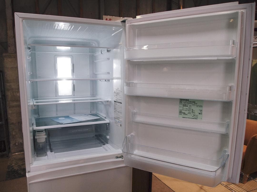 30日保証付！東芝 363L 冷凍冷蔵庫 GR-R36SXV-EW 2020年