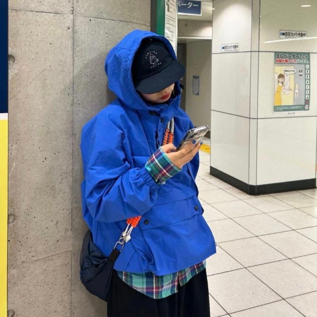 ☆USA製☆ L.L.Bean エルエルビーン アノラックパーカー ブルー