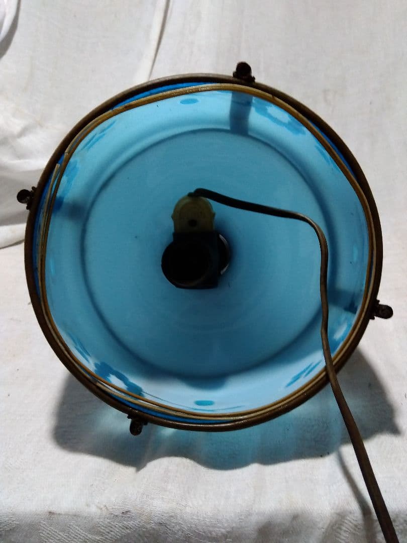♪古い青色ガラスの電気の笠　専用です。
