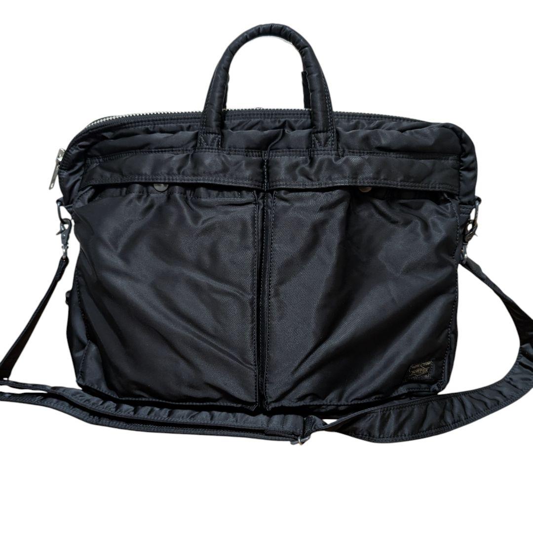 【美品】ポーター タンカー　ビジネスバッグ ブリーフケース 2way 黒