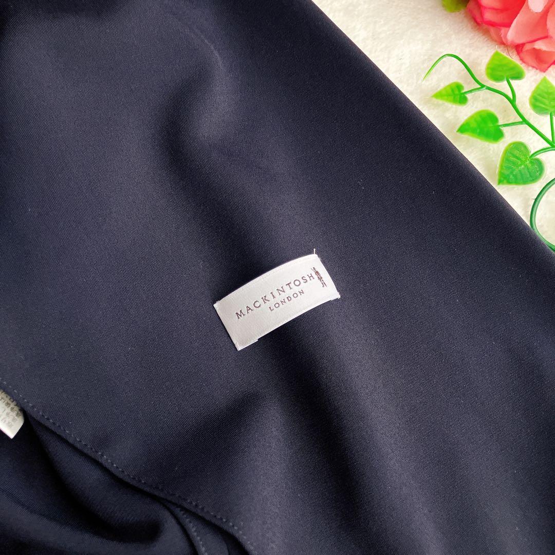 マッキントッシュ★ストレッチ パンツスーツ トラベルスーツ ワイドテーパード