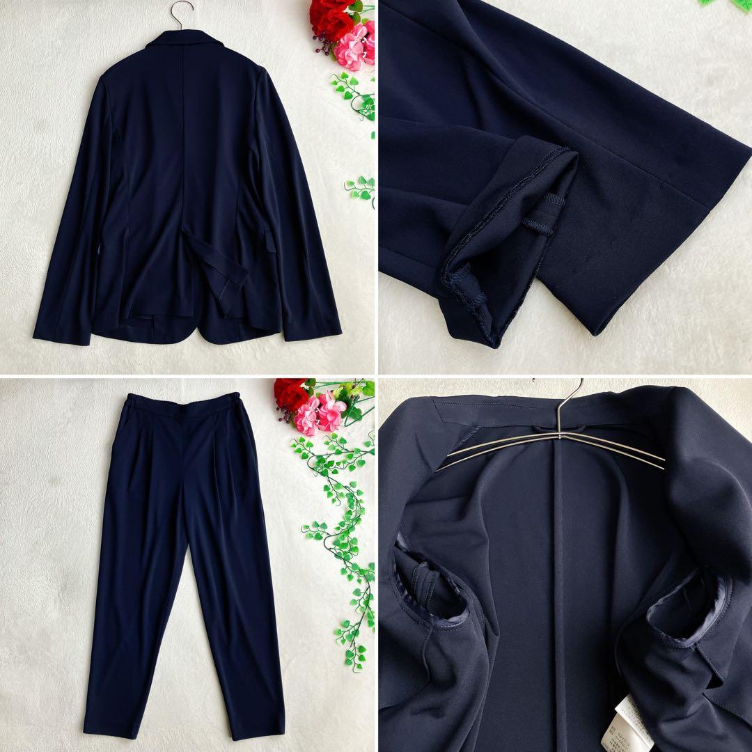 マッキントッシュ★ストレッチ パンツスーツ トラベルスーツ ワイドテーパード