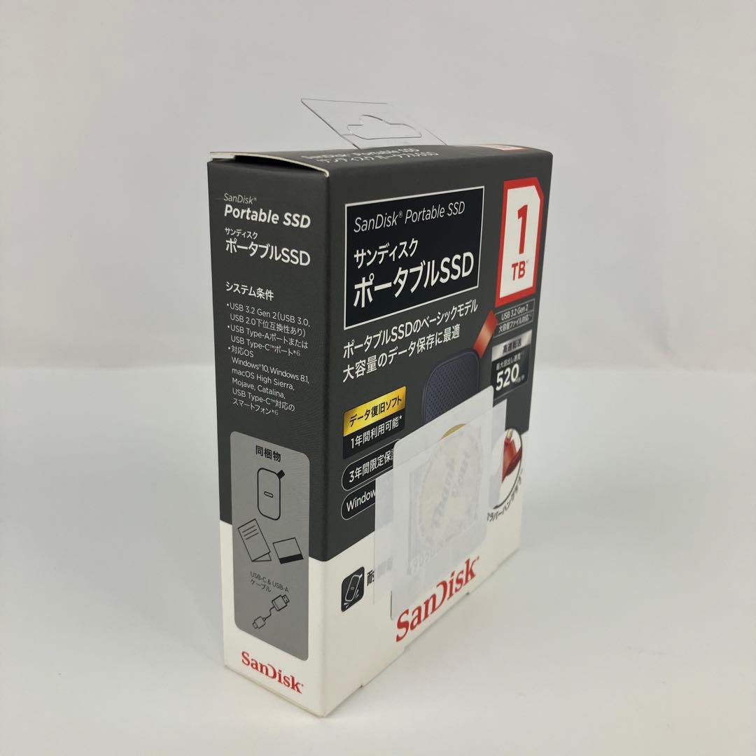 【新品】SDSSDE30-1T00-J25 ポータブルSSD 1TB 迅速配送