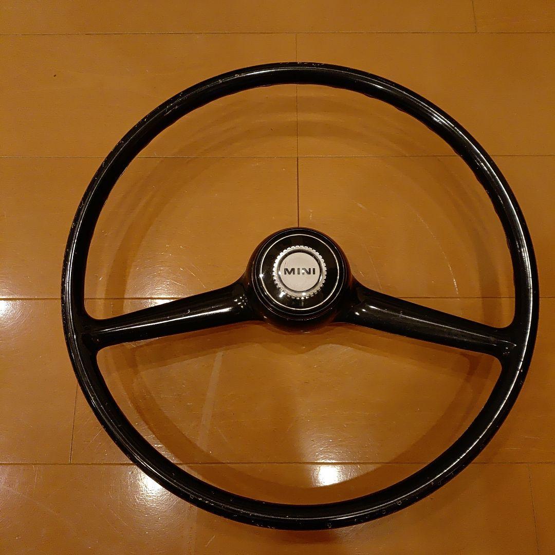 クラシック ミニ 旧車 ステアリング ハンドル MK2 MK3 当時物