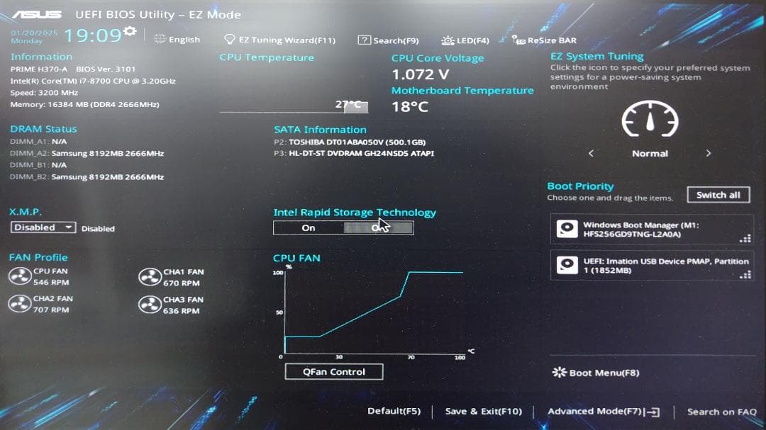 ゲーミングPC　i7-8700 GTX980 GALLERIA